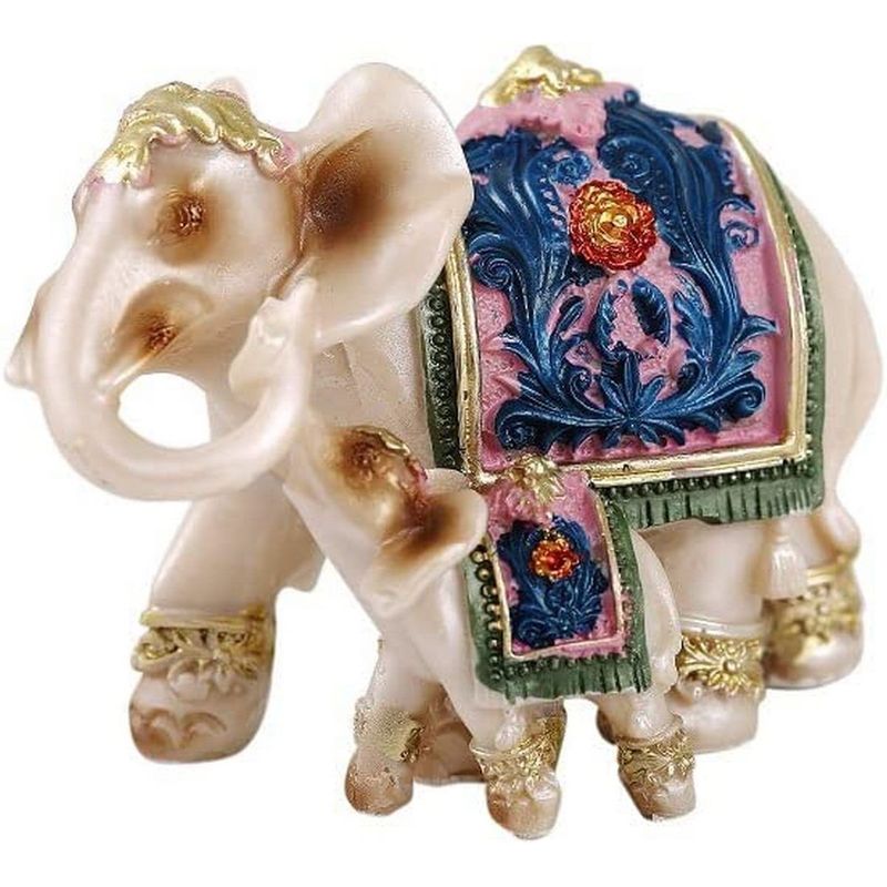 DAYOSHOP - Elefante Duo Beige Decoración Prosperidad Protecci Dayoshop