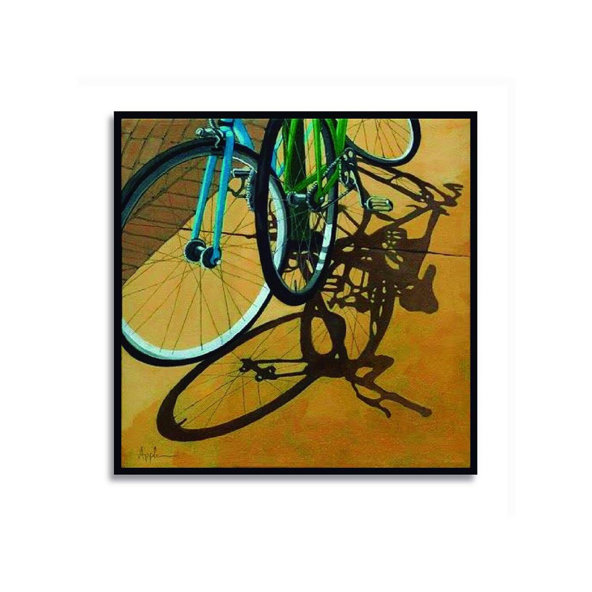 DE CASA - Cuadro bicicletas 1 Decasa de 50 x 50 cms - Moderno.