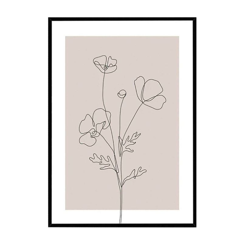DE CASA - Cuadro hojas flores