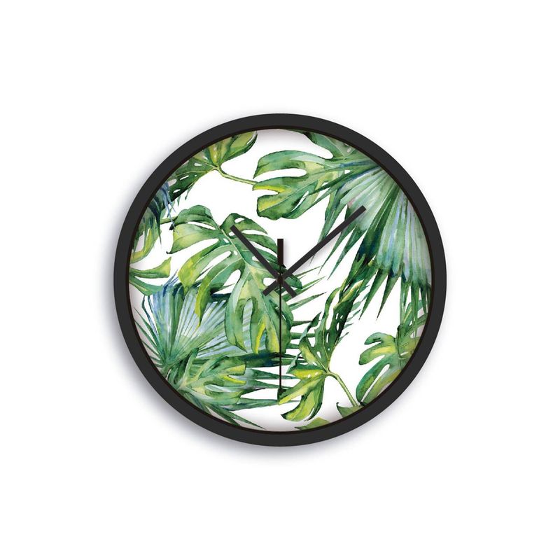 DE CASA - Reloj Impreso Hojas Decasa 30 x 30 cms - Moderno.