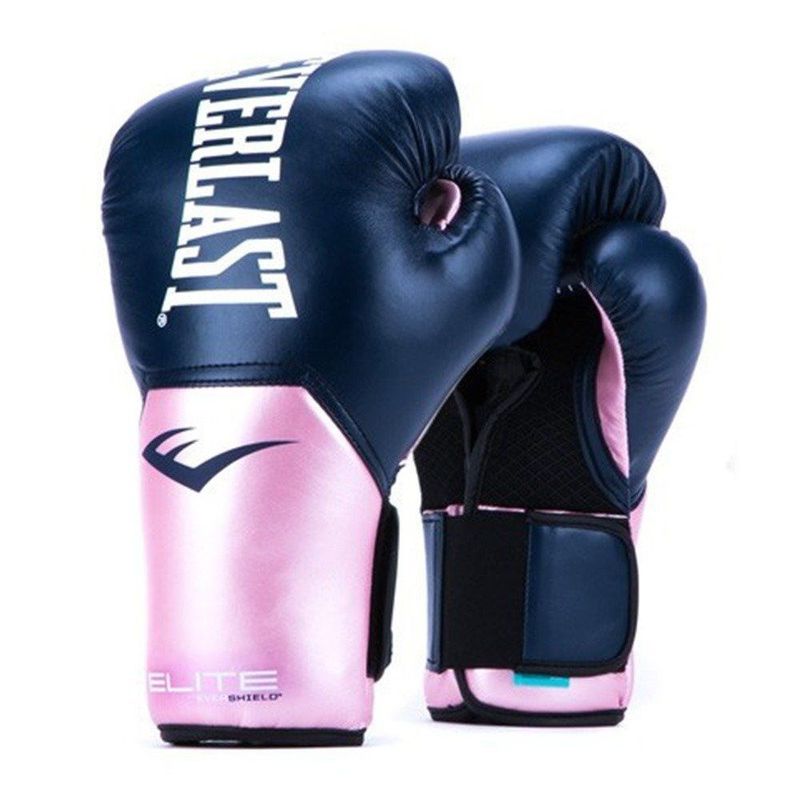 EVERLAST - Guantes de boxeo 12 OZ Everlast proelite v2 azul-rosado