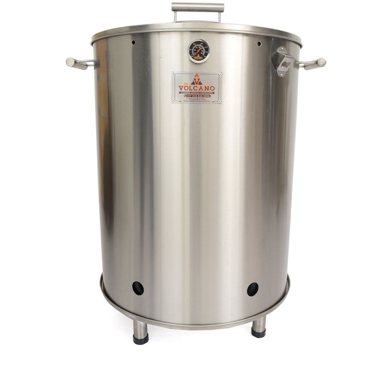 VOLCANO - Asador Barril Jupiter Gigante 100% Acero Inoxidable