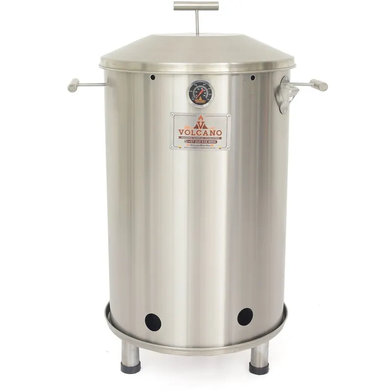 VOLCANO - Asador barril tamaño mediano marte acero inoxidable volcano