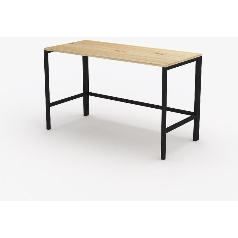 ALIK DISEÑO - Escritorio Plegable Metal y Madera Estilo Industrial 120 x 55 Cm Negro