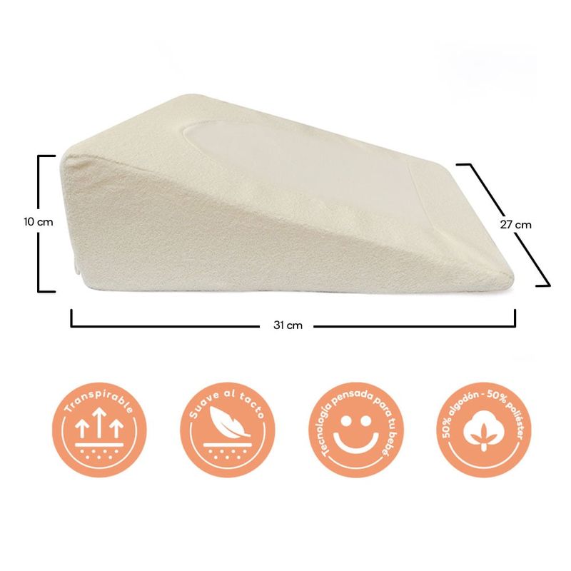TORAL - Almohada antireflujo para bebés toral beige