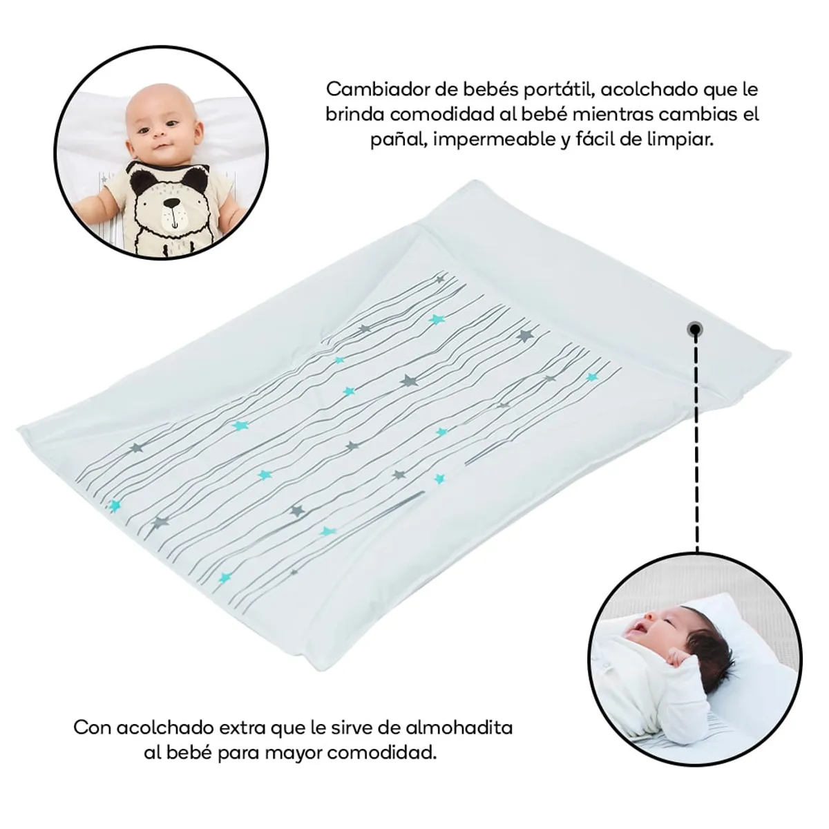 TORAL - Cambiador acolchado para bebé toral