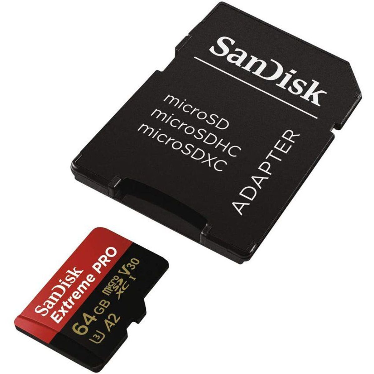 SANDISK - Memoria sandisk extreme pro micro sdxc 64gb u3 a2 v30