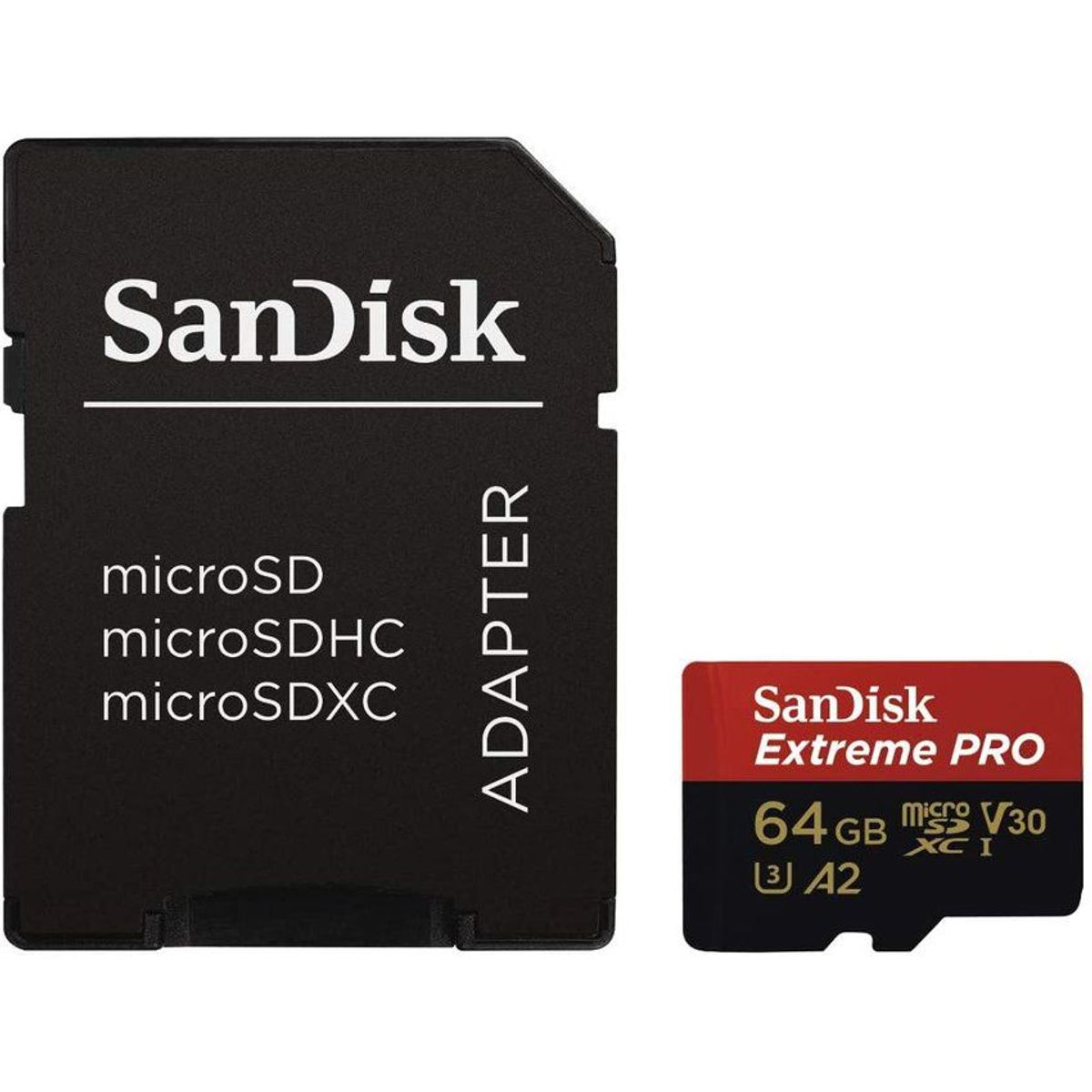 SANDISK - Memoria sandisk extreme pro micro sdxc 64gb u3 a2 v30