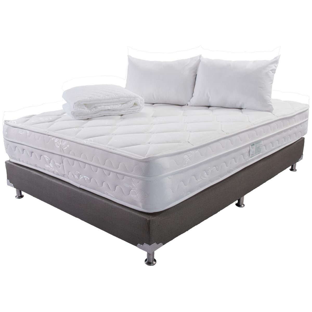 COLCHONES JUBILO - COMBO COLCHON LUMBAR 1 PILLOW FIRME 160X190
