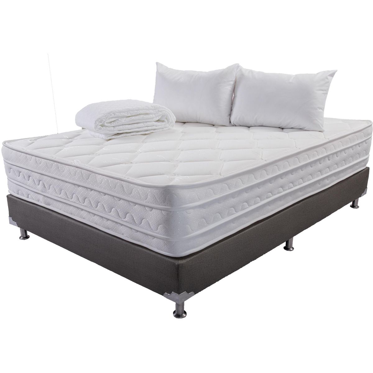 COLCHONES JUBILO - COMBO COLCHON SALVACIÓN DOBLE PILLOW FIRME 160X190