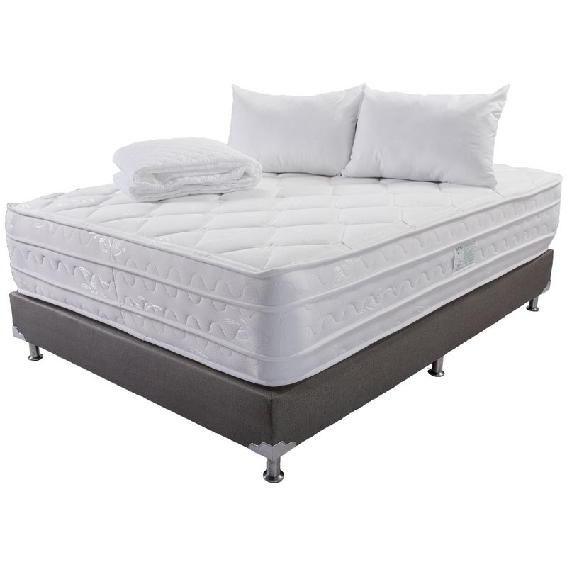 COLCHONES JUBILO - COMBO COLCHON LUMBAR DOBLE PILLOW FIRME 140X190.
