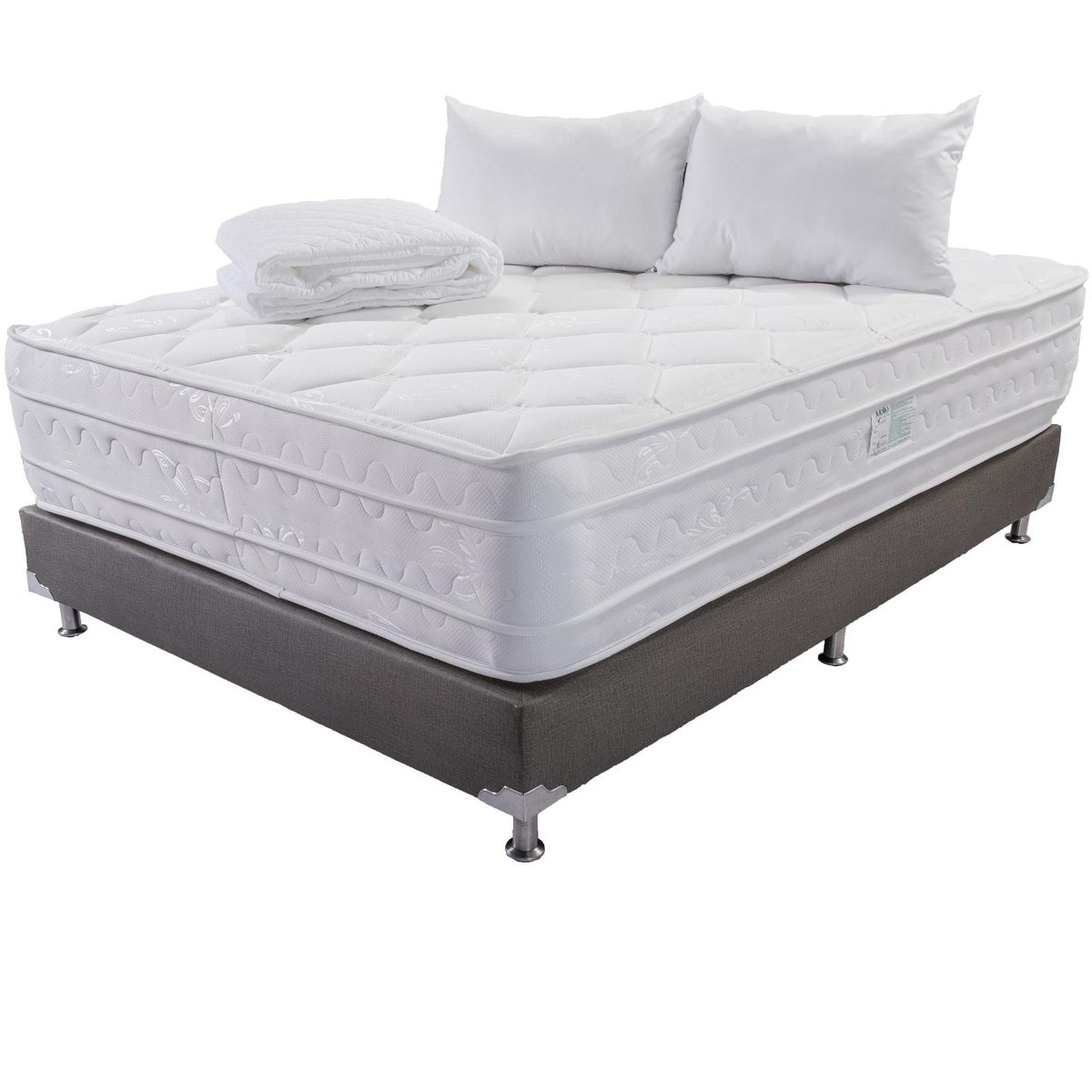 COLCHONES JUBILO - COMBO COLCHON JÚBILO ESPECIAL DOBLE PILLOW FIRME 200X200