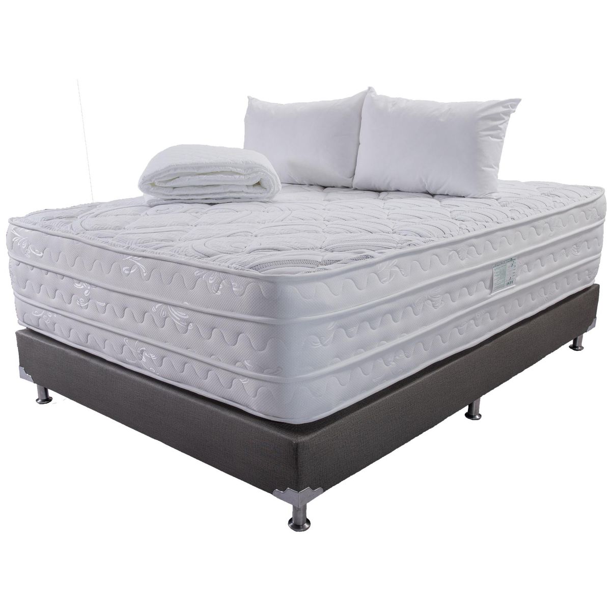 COLCHONES JUBILO - COMBO COLCHON PREMIER DOBLE PILLOW SUAVE 120X190.