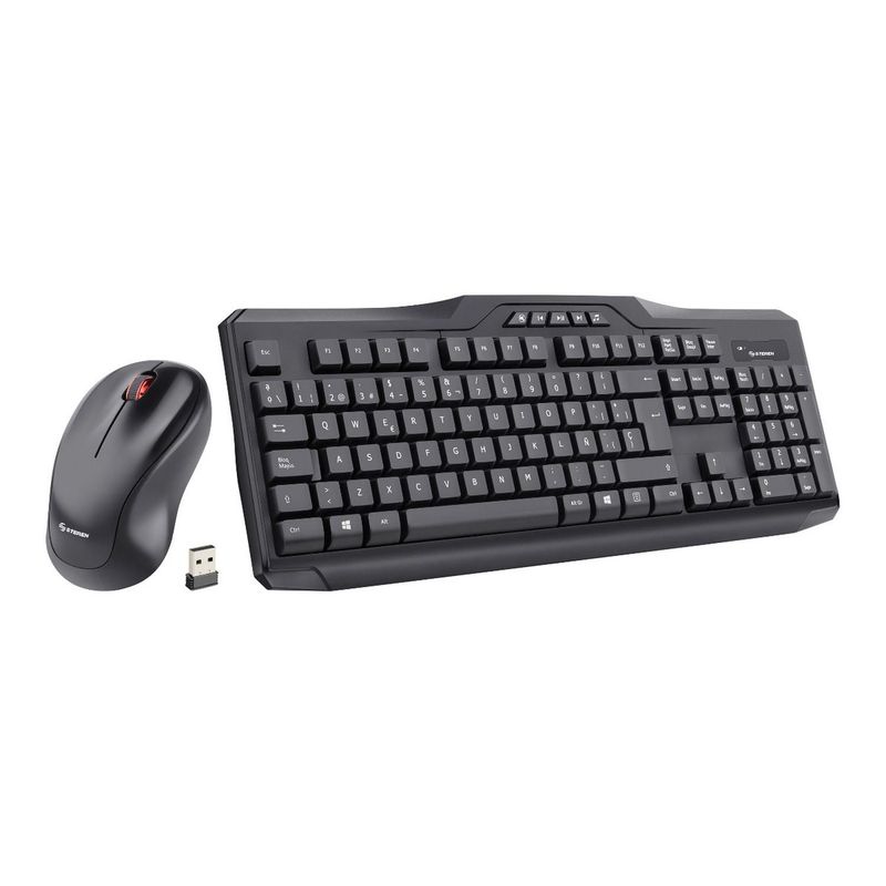 STEREN - Teclado y mouse inalámbricos, con teclas multimedia - COM-655
