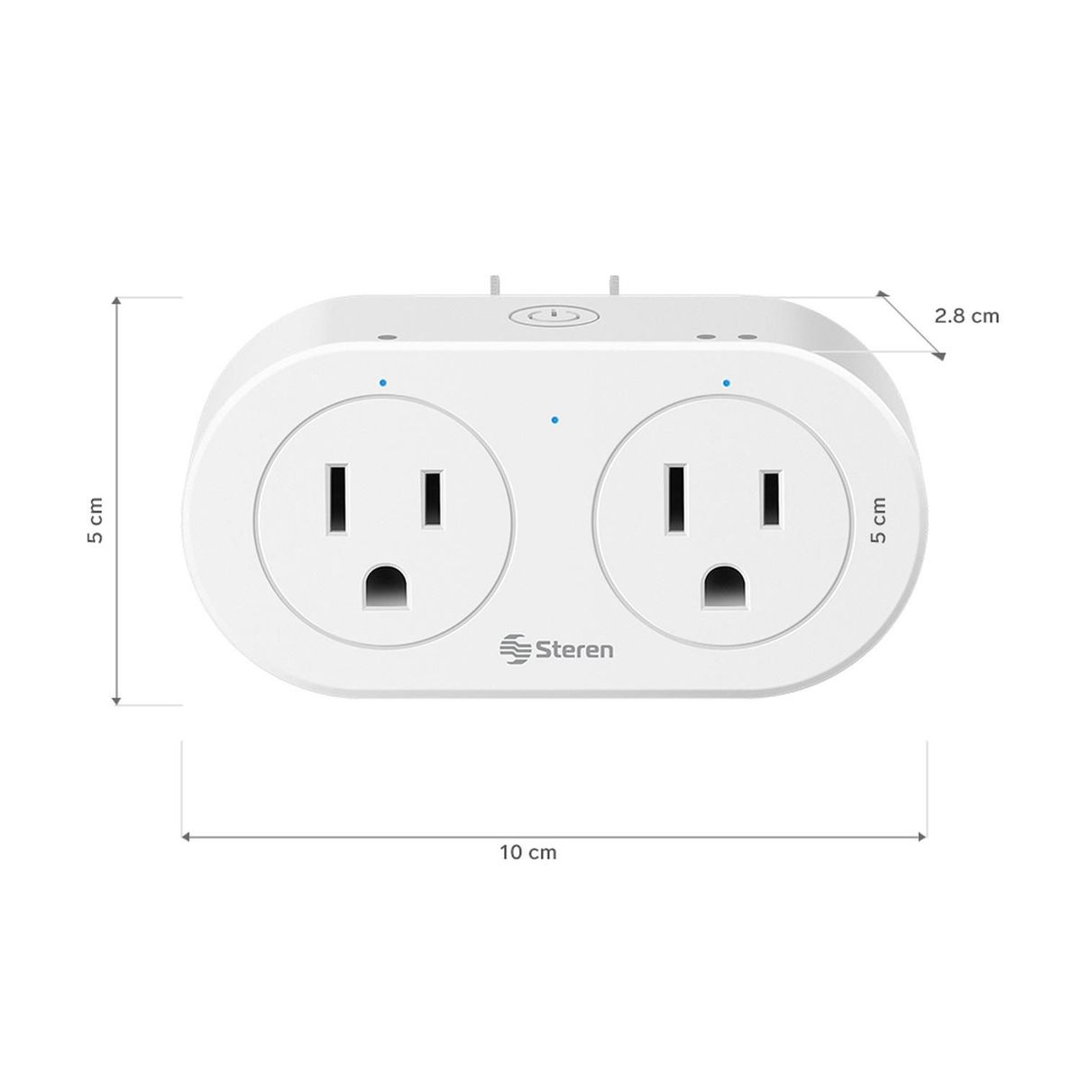 STEREN - Contacto (tomacorriente) Doble Con Wi-fi