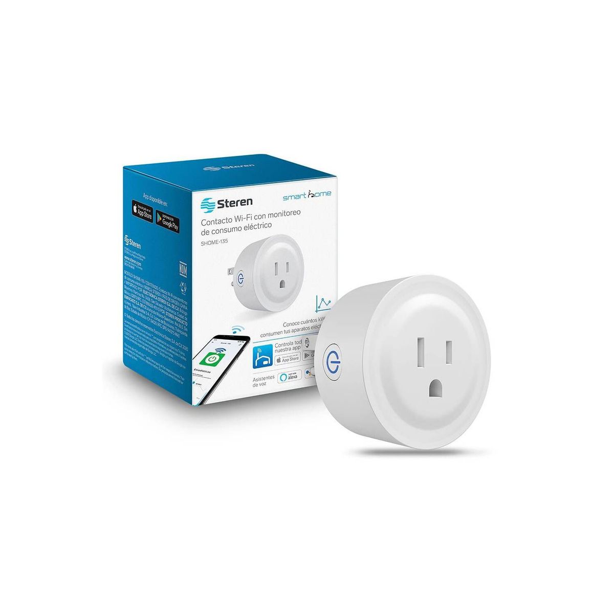 STEREN - Contacto wifi con wattimetro