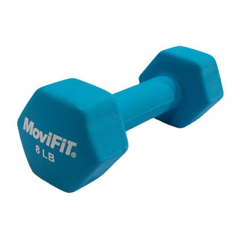 MOVIFIT - Mancuerna encauchetada en neopreno 8 lb movifit