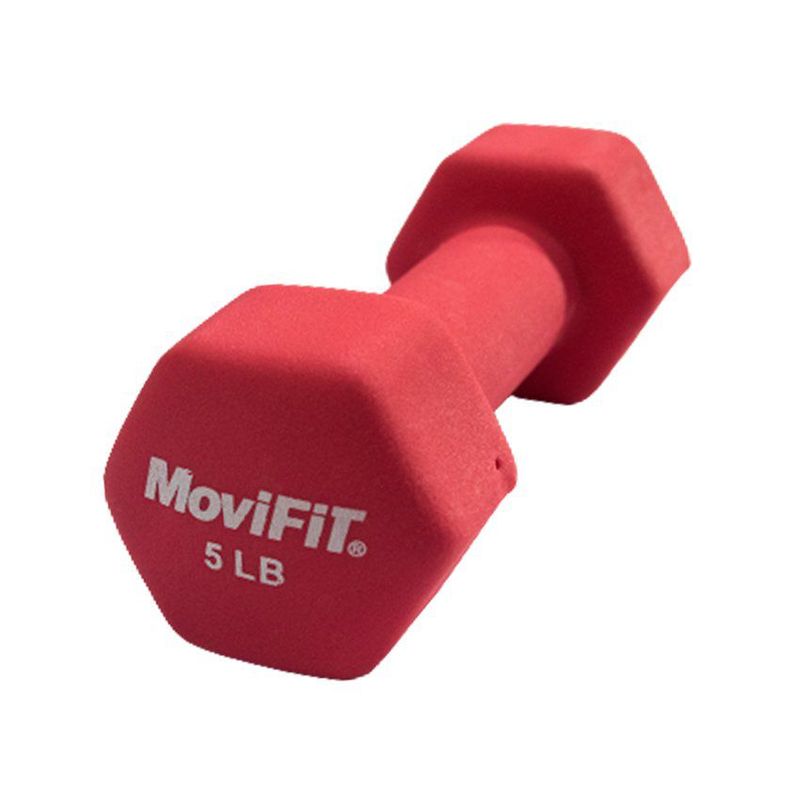 MOVIFIT - Mancuerna encauchetada en neopreno 5 lb movifit