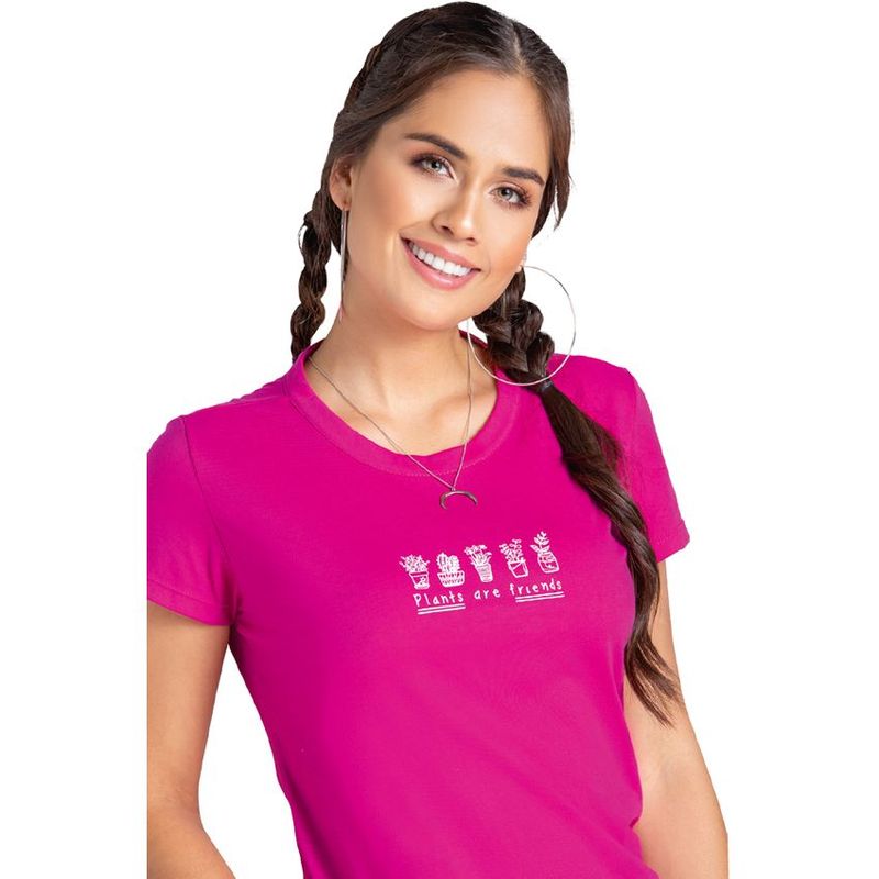 ATYPICAL - Camiseta Juvenil Femenino Fucsia Atypical