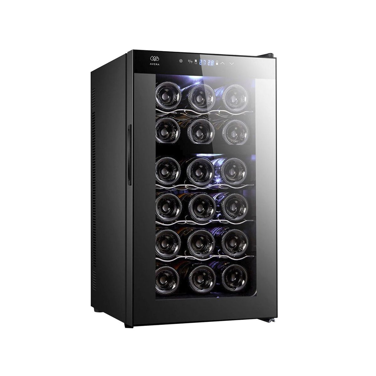 AVERA - Cava De Vinos Avera Enfriador de Vinos Eléctrico 18 botellas – Negro