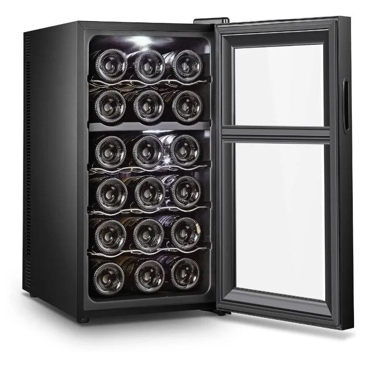 AVERA - Cava De Vinos Avera Enfriador de Vinos Eléctrico 18 botellas – Negro