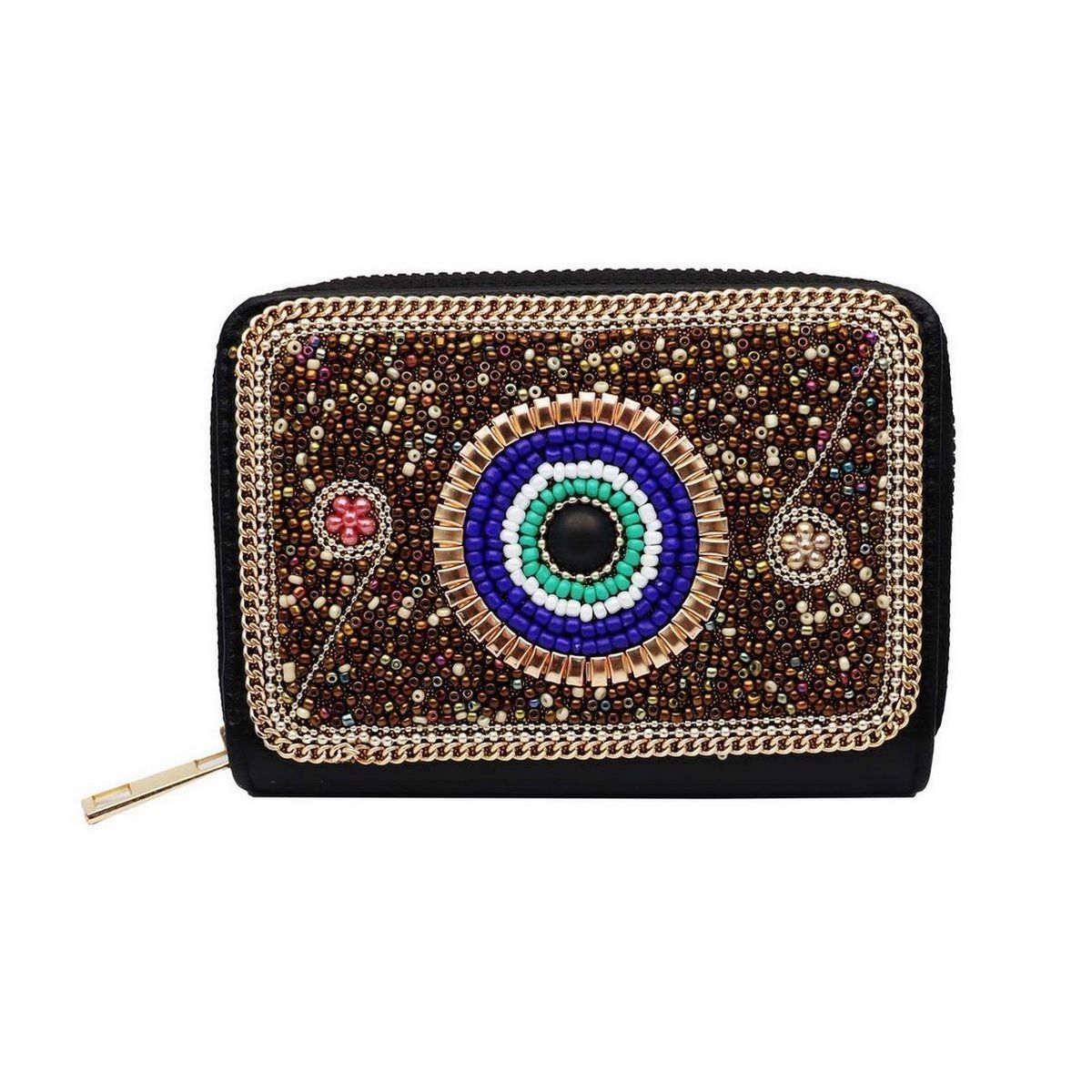 DAYOSHOP - Billetera Ojo Turco Nazar Artesanal Chaquira Protección