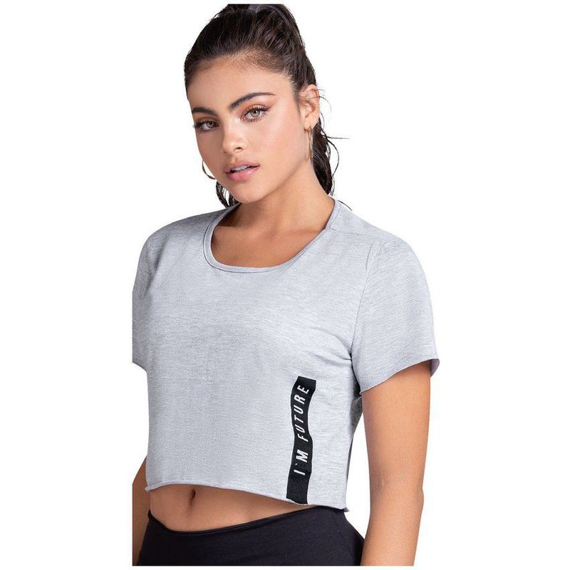 MARKETING PERSONAL - Camiseta Mujer Gris Mp 70336