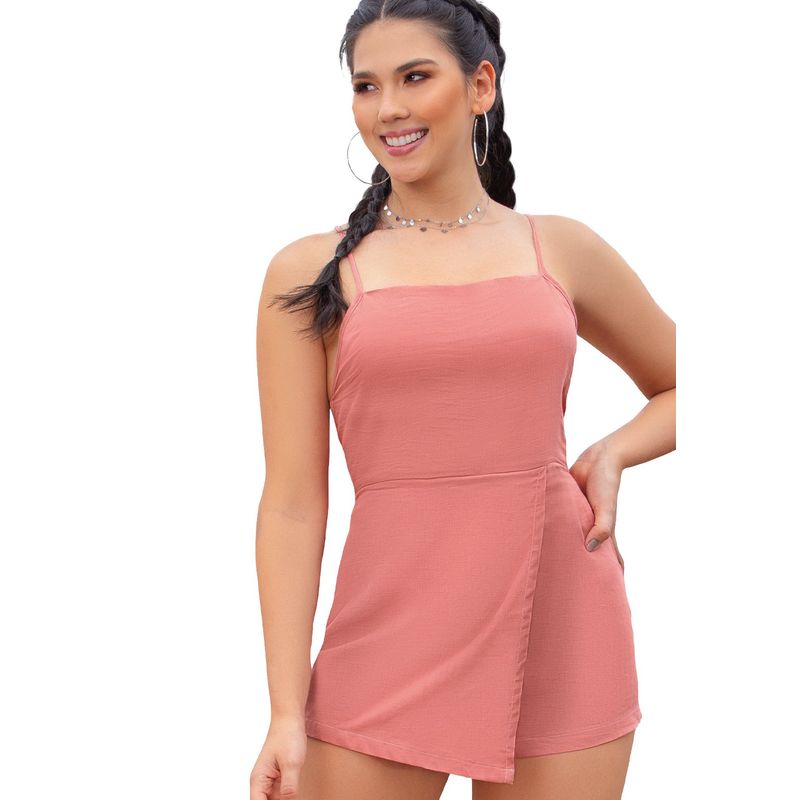 Enterizo Corto Palo De Rosa Oscuro Atypical ATYPICAL