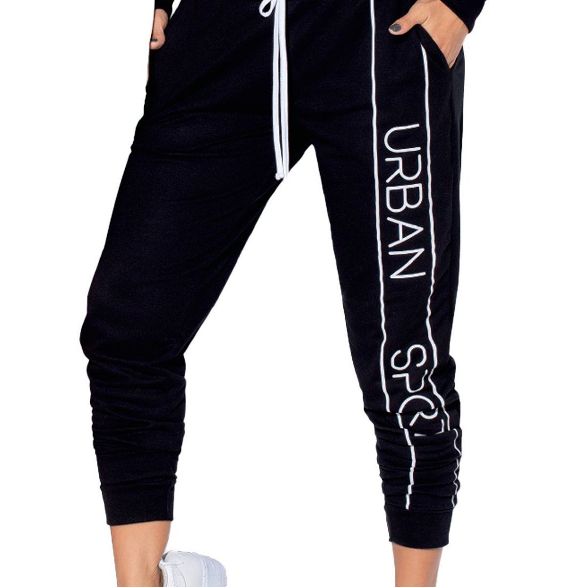 FORMAS INTIMAS - Pantalón Sudadera Mujer Negro Fi 89330