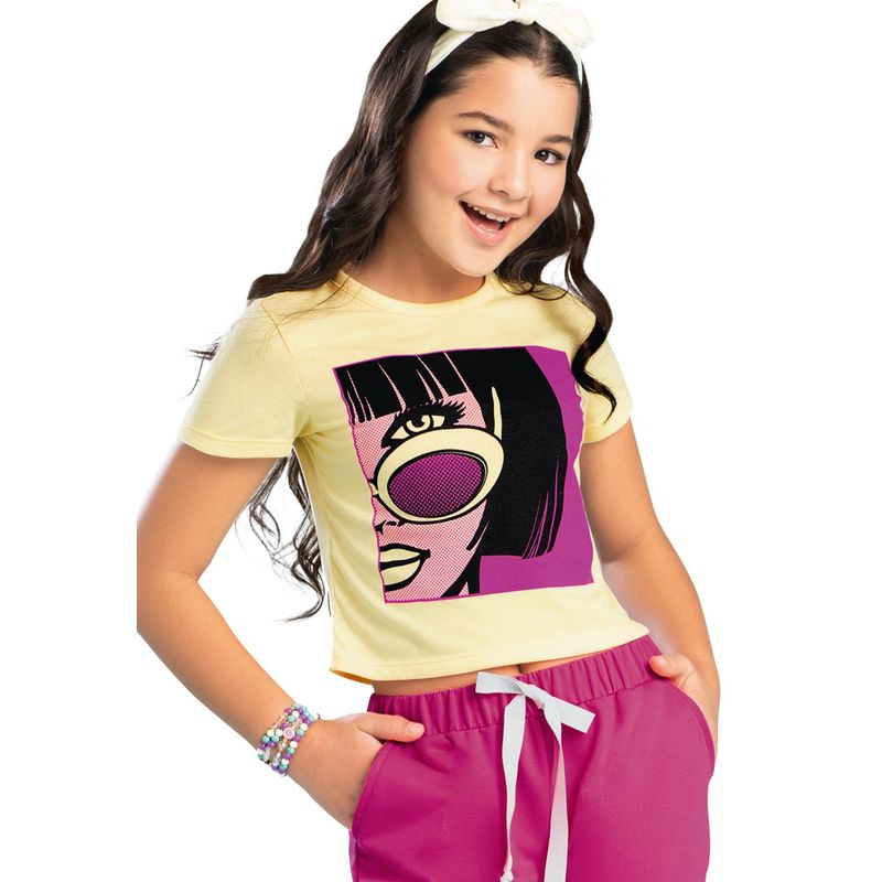 MARKETING PERSONAL - Blusa Infantil Femenino Amarillo Malteado Marketing Personal
