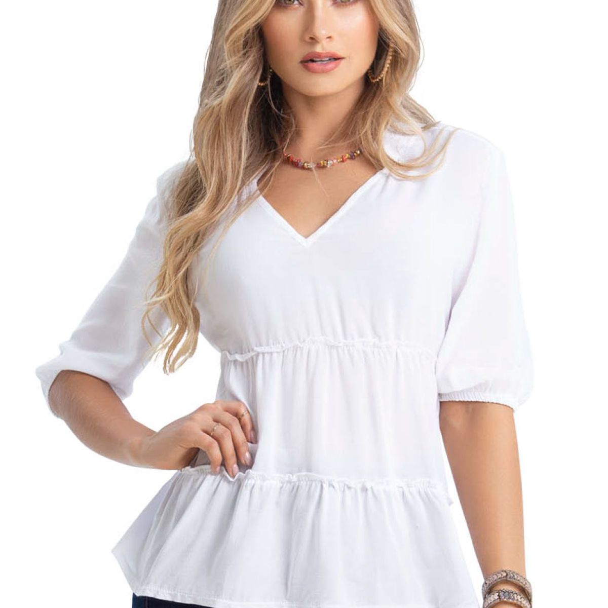 MARKETING PERSONAL - Blusa MP 87282 Blanco