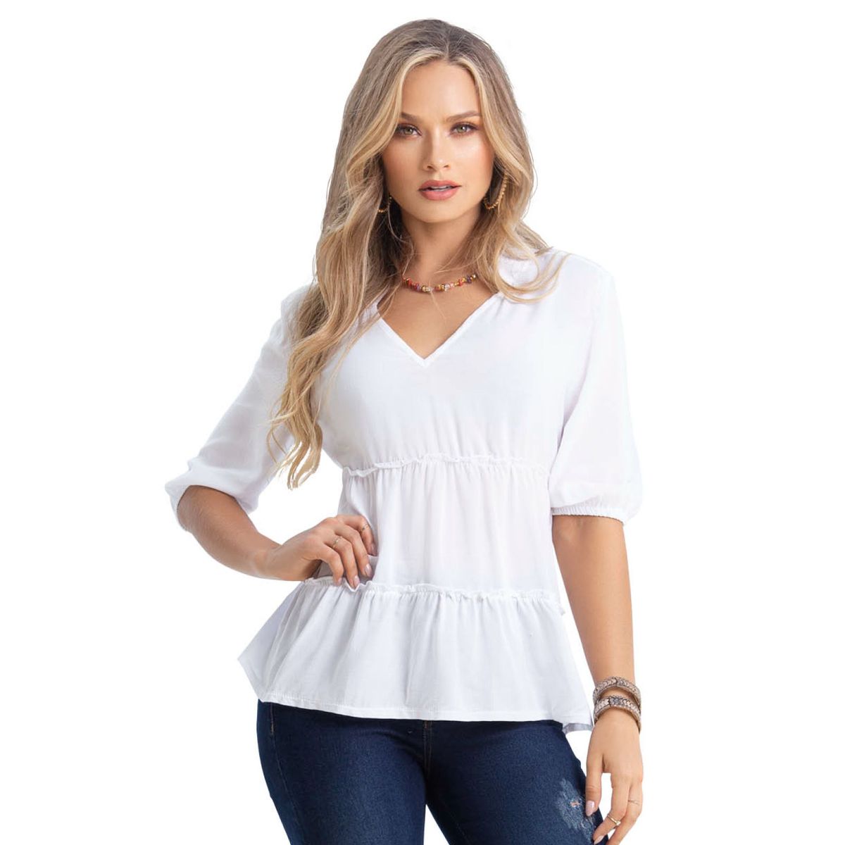MARKETING PERSONAL - Blusa MP 87282 Blanco