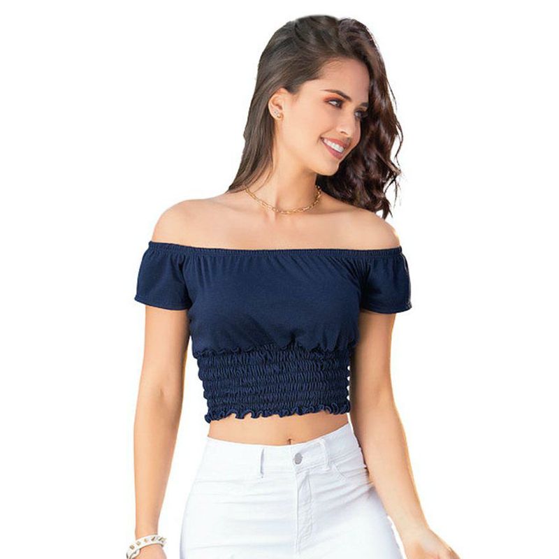ATYPICAL - Blusa Juvenil Femenino Azul Navy Atypical