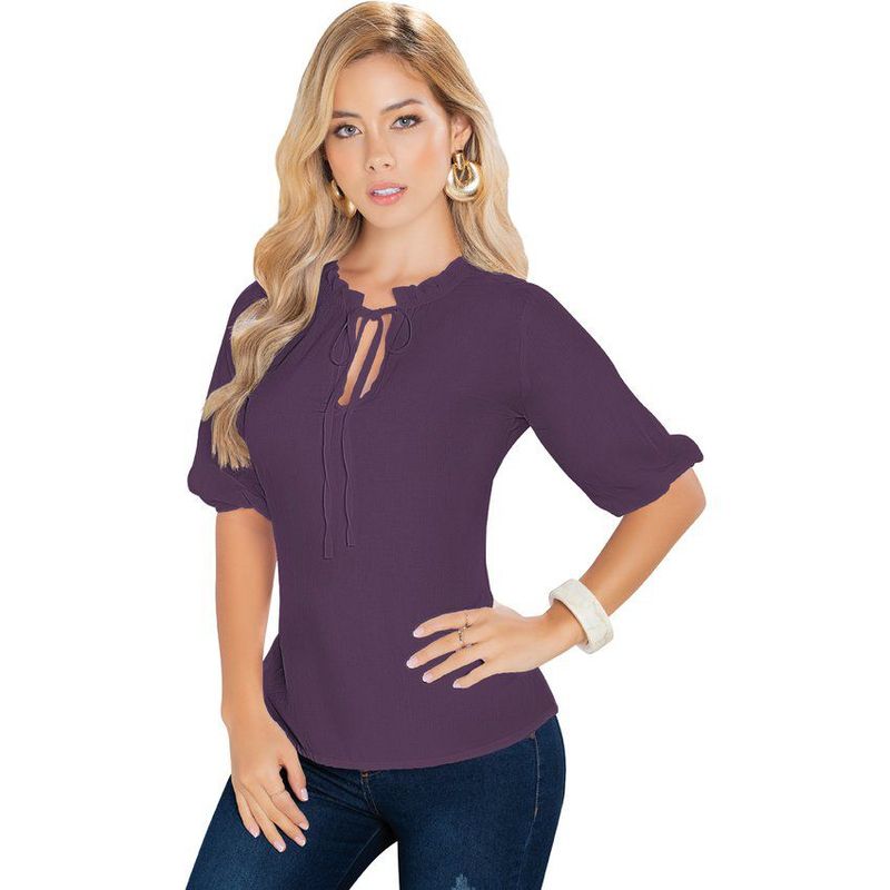 MARKETING PERSONAL - Blusa MP 91727 Berenjena