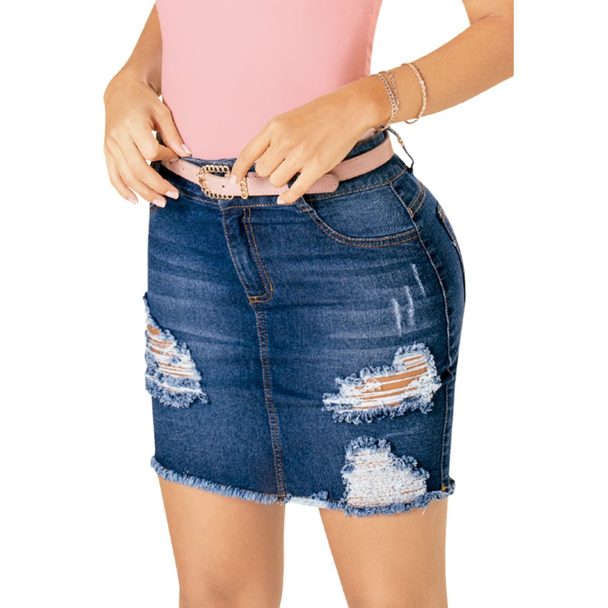 MARKETING PERSONAL - Falda Corta Adulto Azul Mp 89024