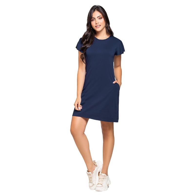 MARKETING PERSONAL - Vestido Corto Para Mujer Azul MP