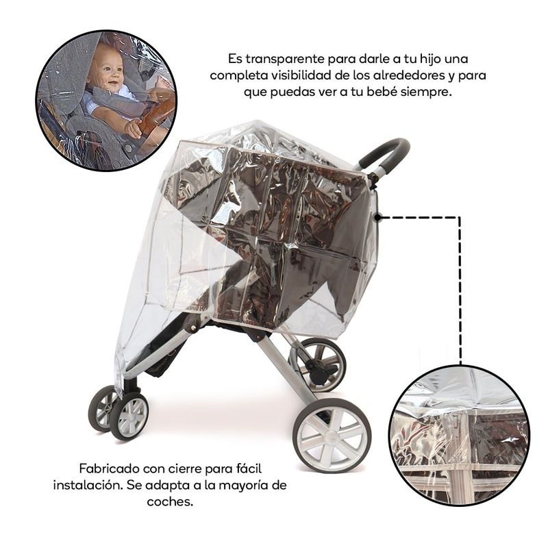 TORAL - Protector de lluvia para coche