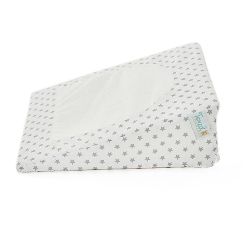 NUBBA - Almohada antireflujo para bebés toral blanca