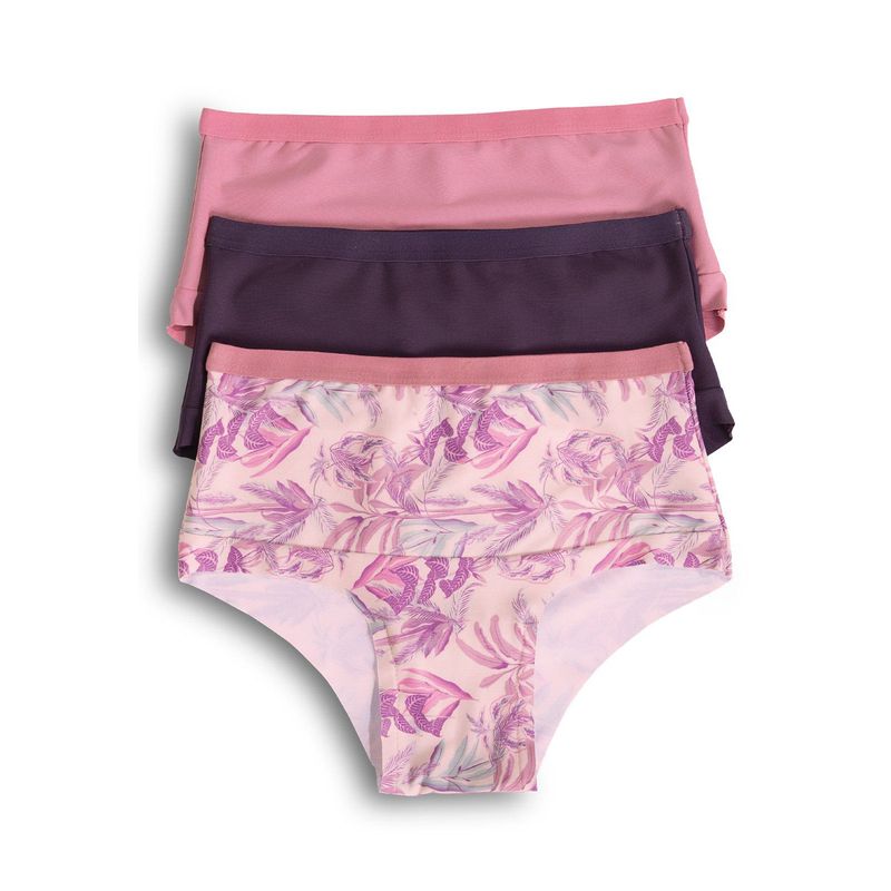 FORMAS INTIMAS - Panty Paq X3 Adulto Estampado /Paloro,O/ Berengena Fi 92475