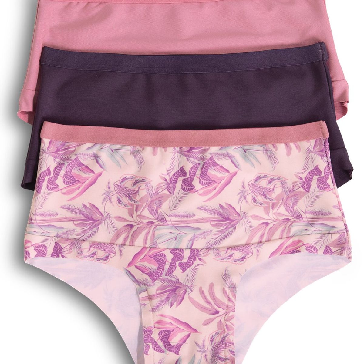 FORMAS INTIMAS - Panty Paq X3 Adulto Estampado /Paloro,O/ Berengena Fi 92475
