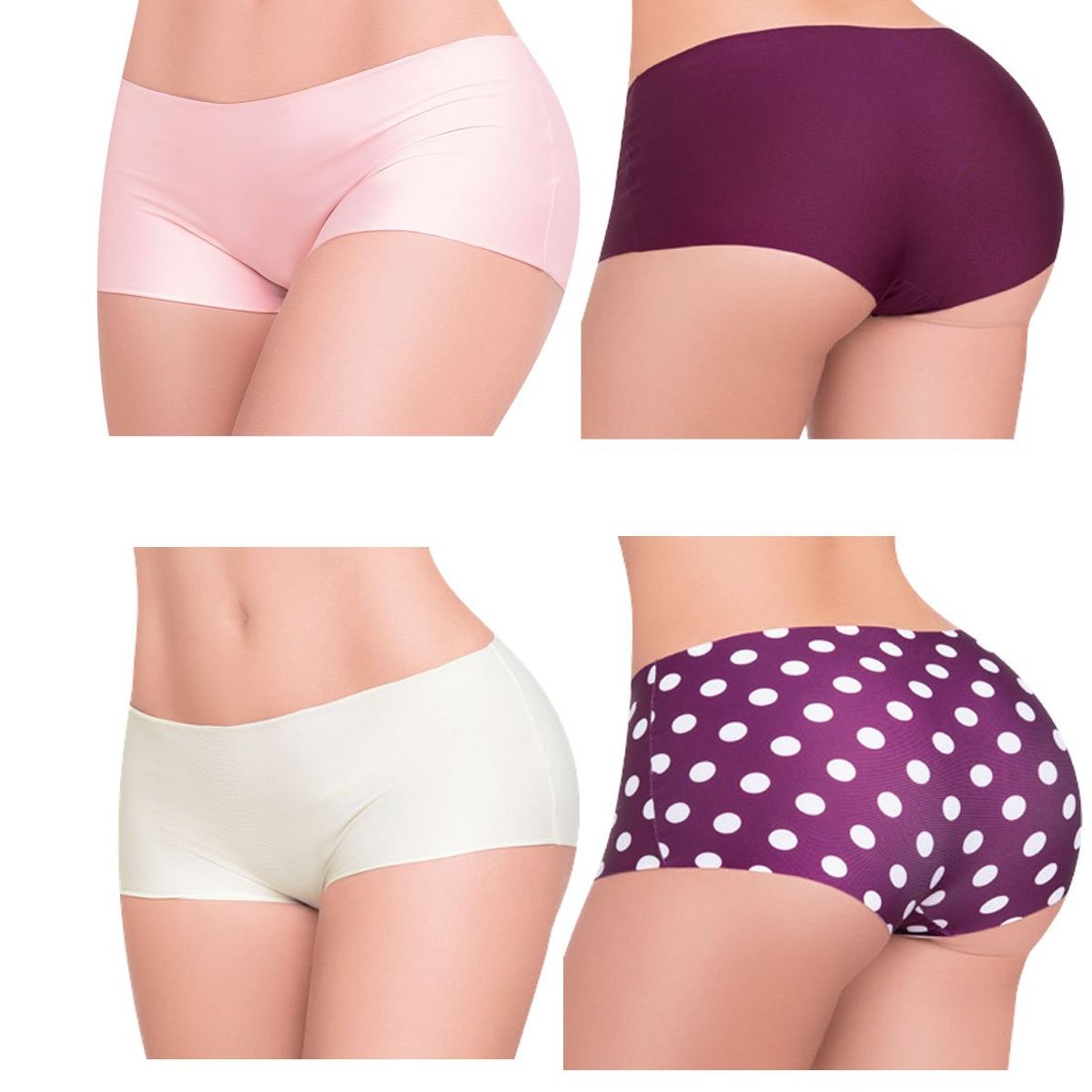 FORMAS INTIMAS - Cachetero Paq X4 Para Mujer Multicolor FI