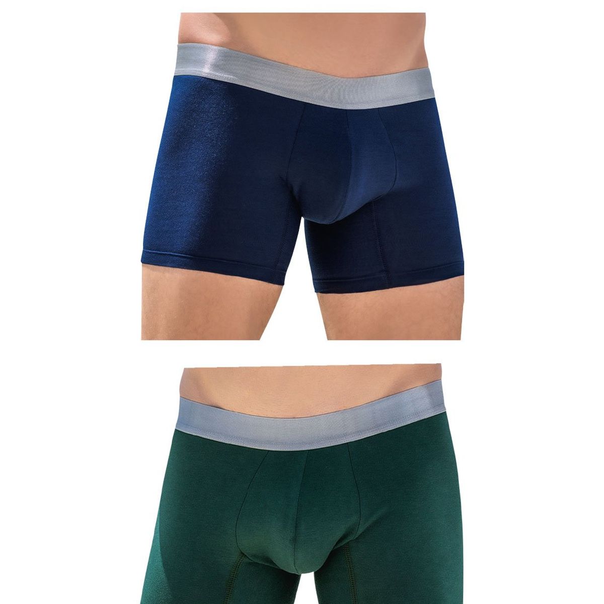 FORMAS INTIMAS - Bóxer Paq X2 Para Hombre Navy/Verde FI