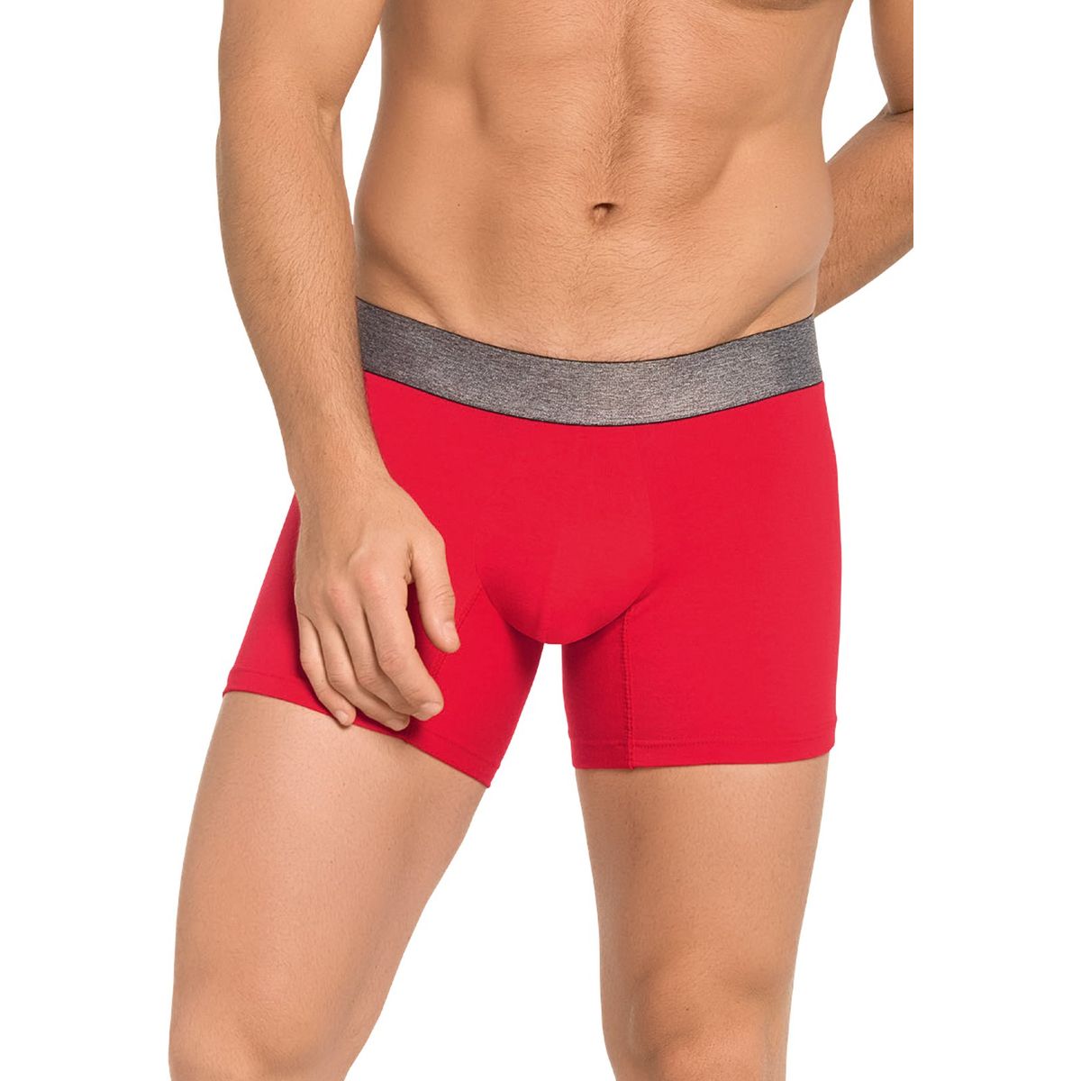 FORMAS INTIMAS - Bóxer Paq X3 Para Hombre Negro Cross-Rojo-Azul Navy FI
