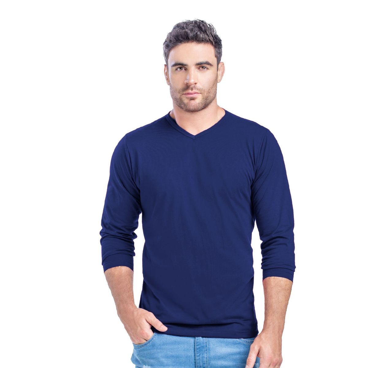 MARKETING PERSONAL - Camibuzo Hombre Azul Mp 58348