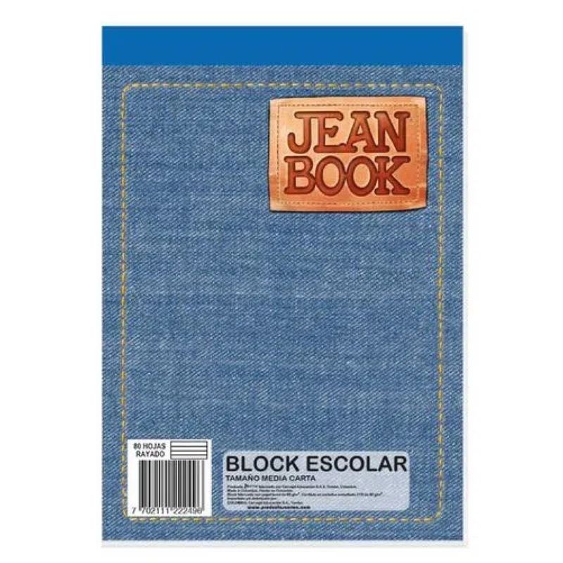 EDITORIAL NORMA - Block Jean Book Oficio Cuadriculado x 80H