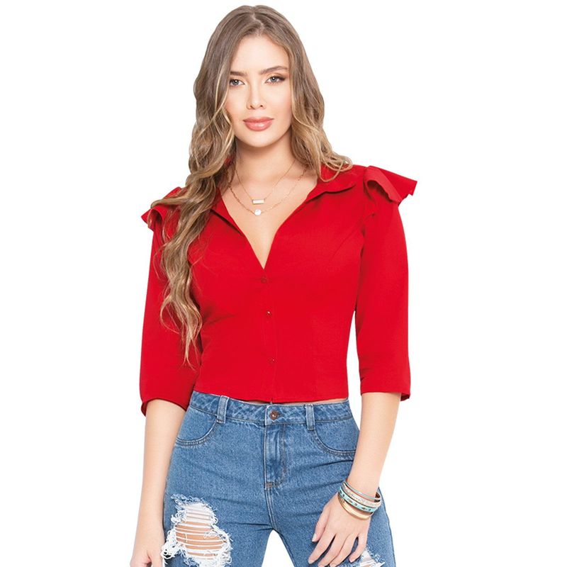 MARKETING PERSONAL - Blusa Mujer Rojo Mp 91783