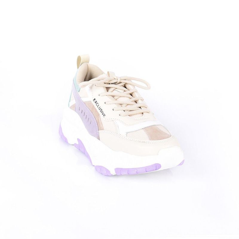 PRICE SHOES - Price Shoes Tenis Moda Mujer 102127Beige