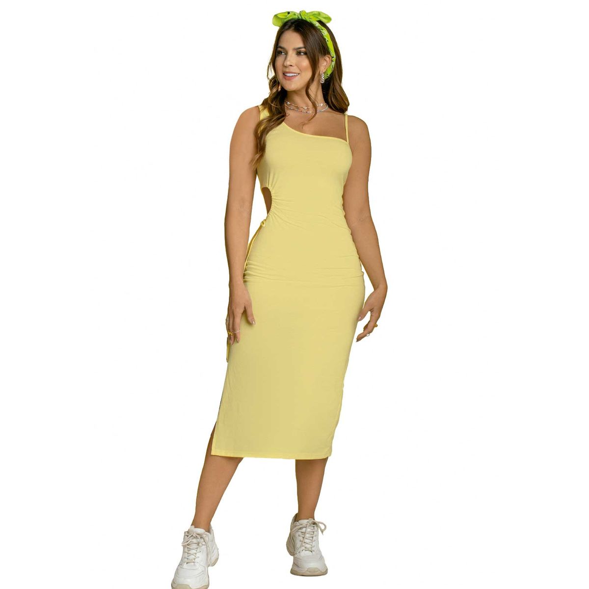 ATYPICAL - Vestido Juvenil Amarillo Pastel Atypical 93562