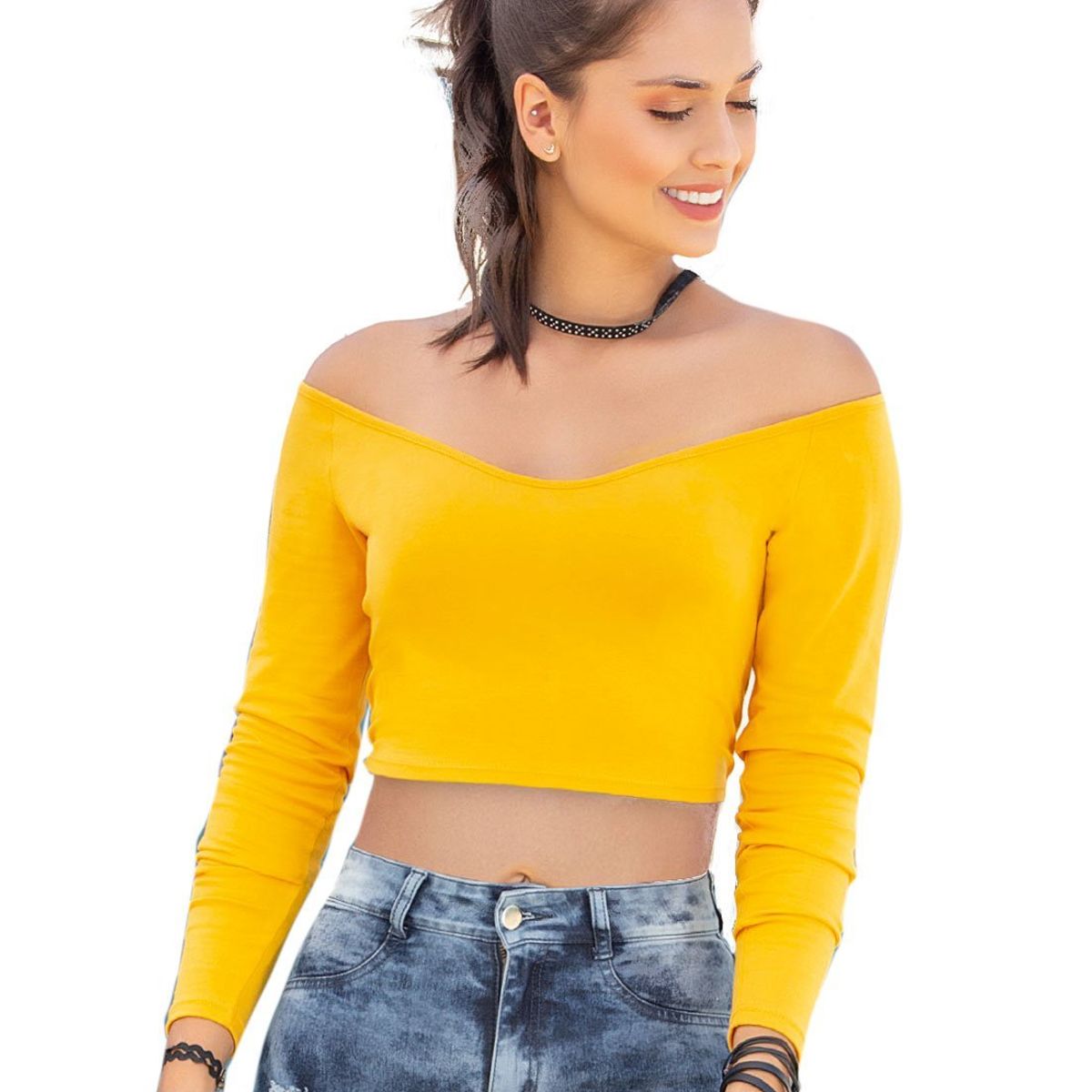 ATYPICAL - Blusa Juvenil Femenino Mostaza Atypical