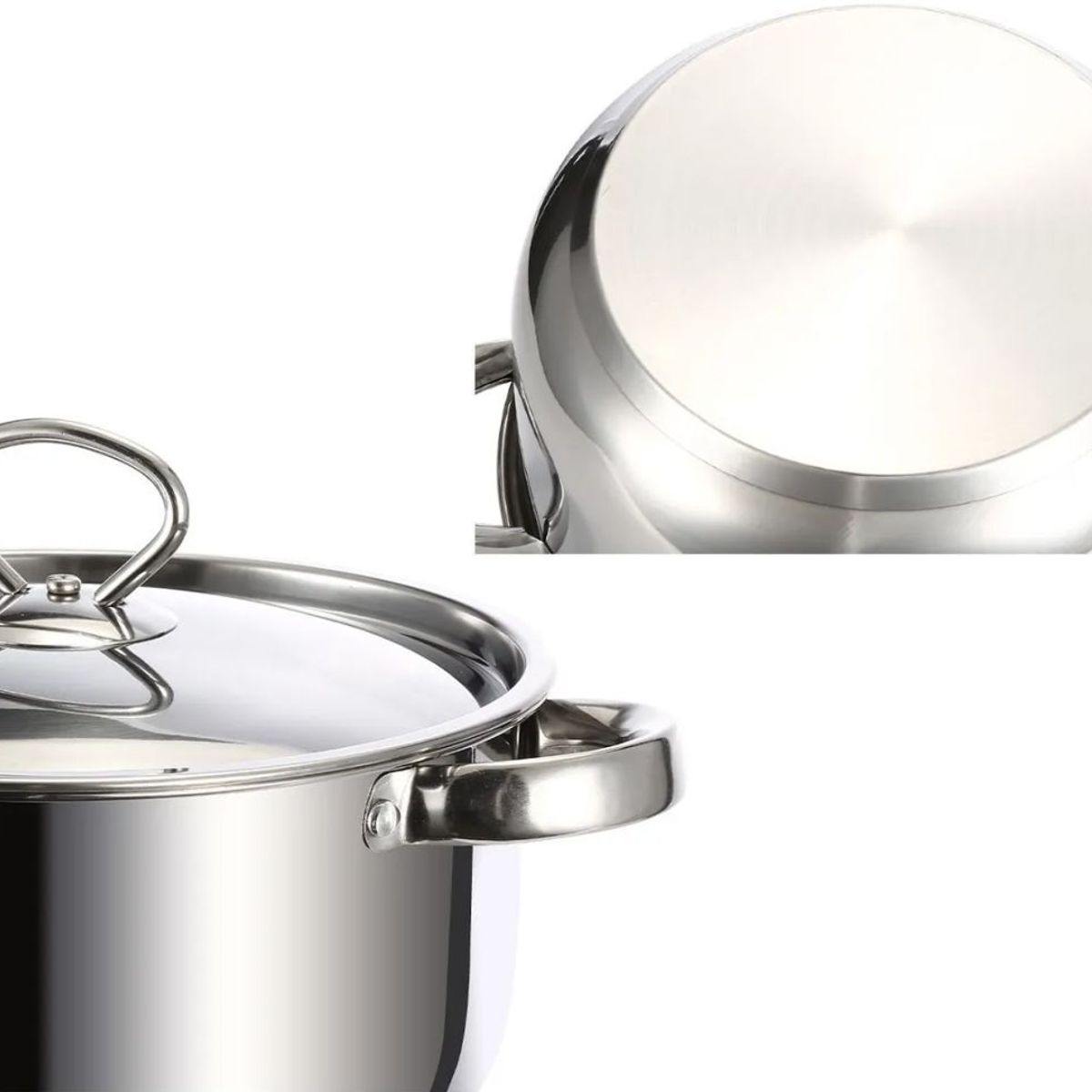 RENAHOUSE - Juego De Ollas En Acero Inoxidable Renahouse 15 Piezas